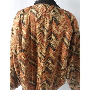 Casual Corner Jackets & Coats - Orange & Black Vintage Jacket Size Large Casual Corner Jackets & Coats - Orange & Black Vintage Jacket Size Large